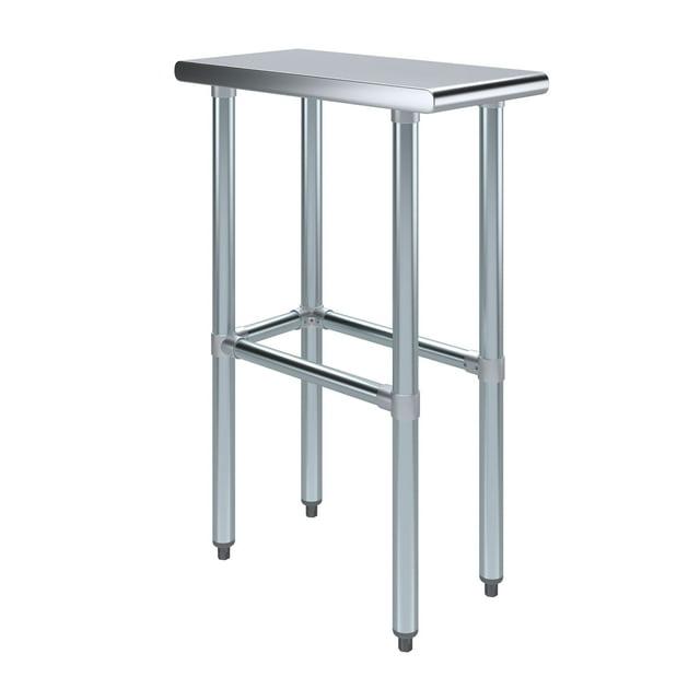 Amgood Stainless Steel Open Base Work Table