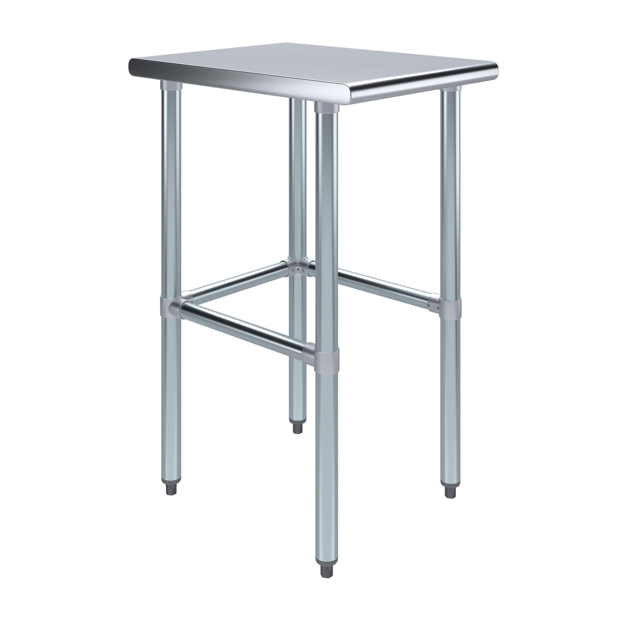Amgood Stainless Steel Open Base Work Table