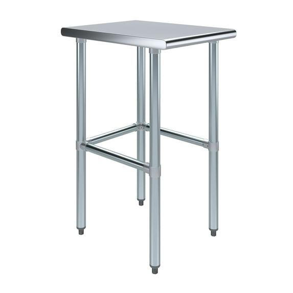 Amgood Stainless Steel Open Base Work Table