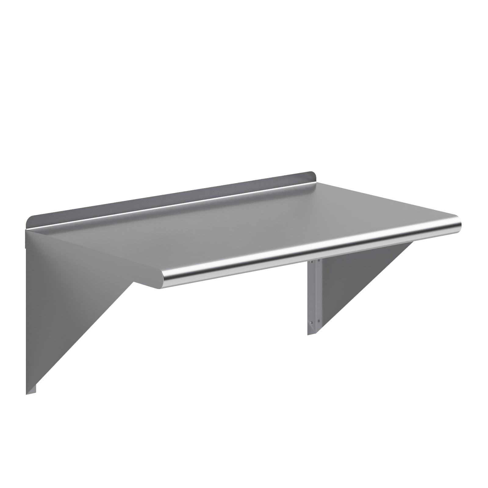 18" x 30" Stainless Steel Wall Shelf with Brackets