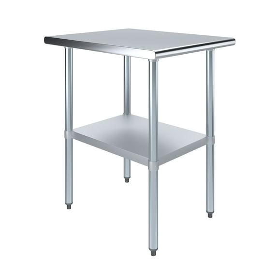 Amgood 30 in. x 24 in. Stainless Steel Table