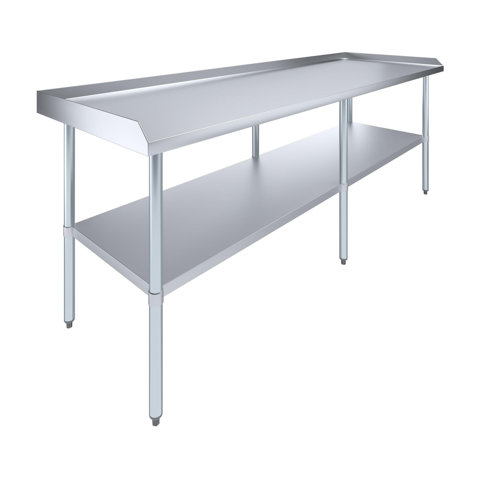 AmGood 30 in. x 96 in. Stainless Steel Table | Metal Utility Kitchen Prep Work Table | NSF