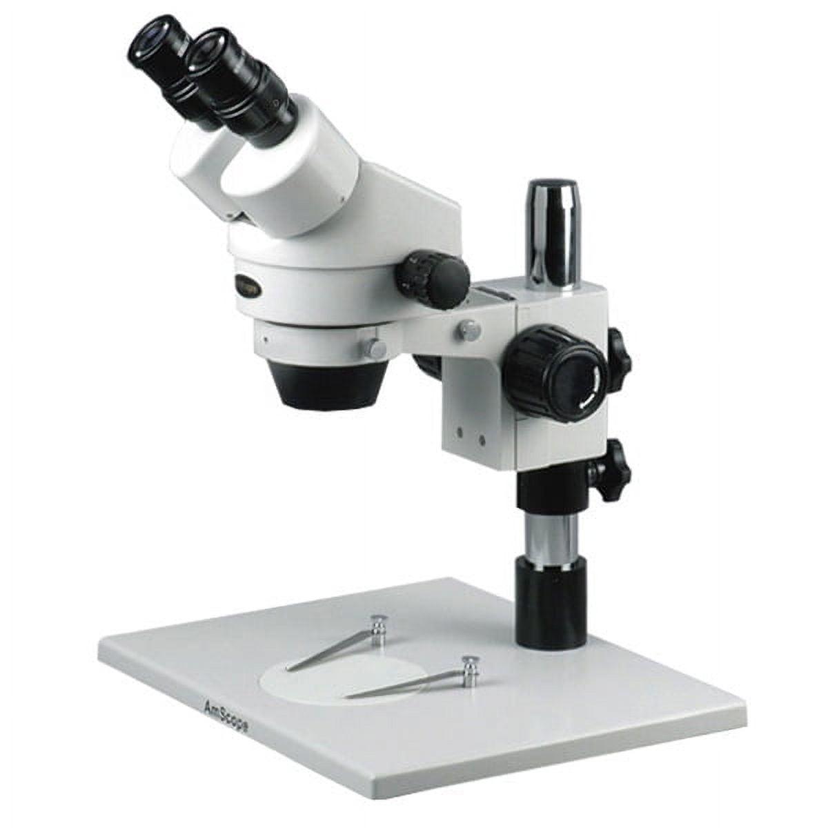 Binocular Stereo Zoom Microscope with Large Stand and 45° Incline