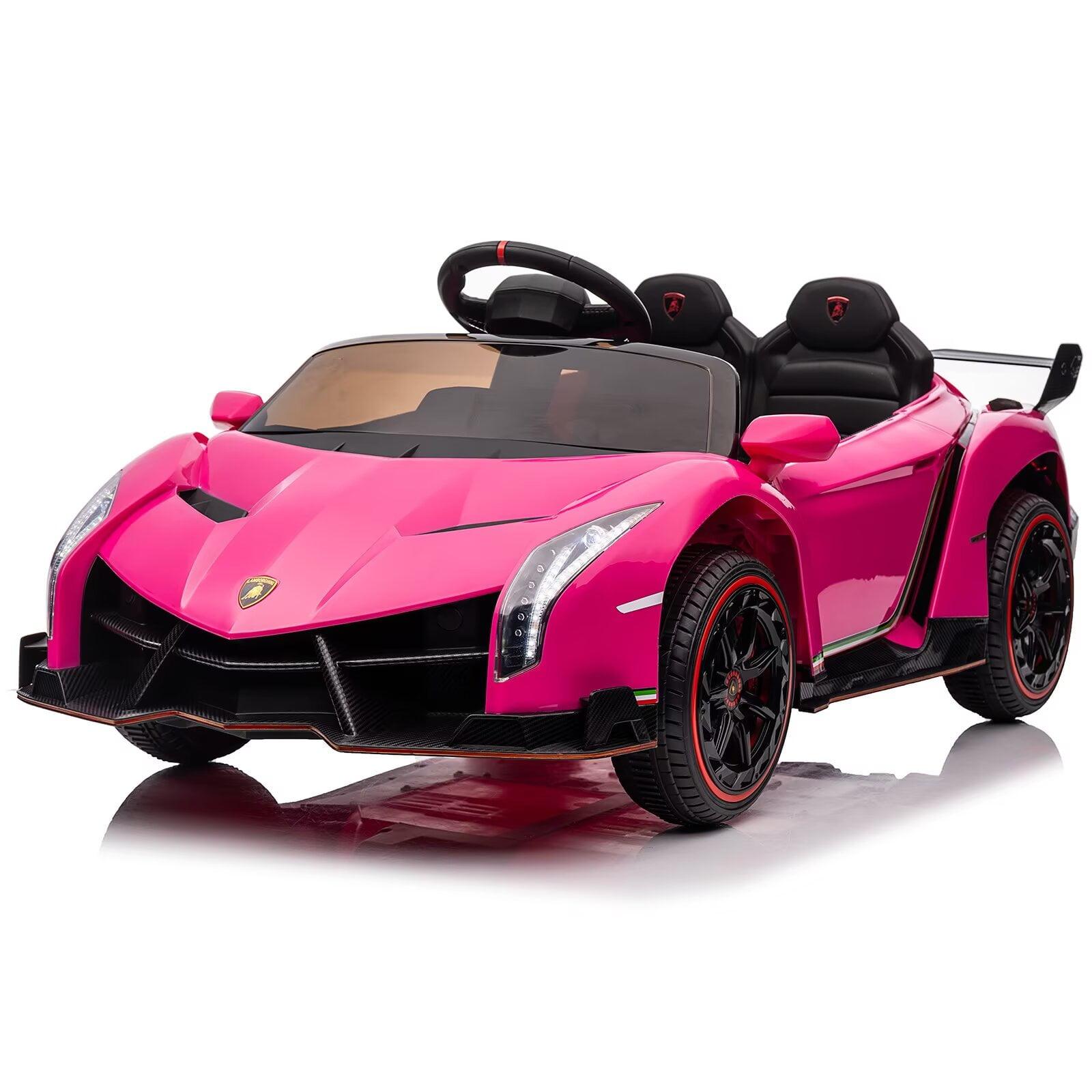 Costway Licensed Lamborghini 4WD Kids Ride-on Sports Car 12V Battery Powered 2.4G Remote