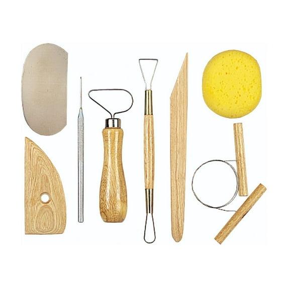 Clay Pottery Tool Kits 8 Pc T Ceramics Wax Carving Sculpting Molding