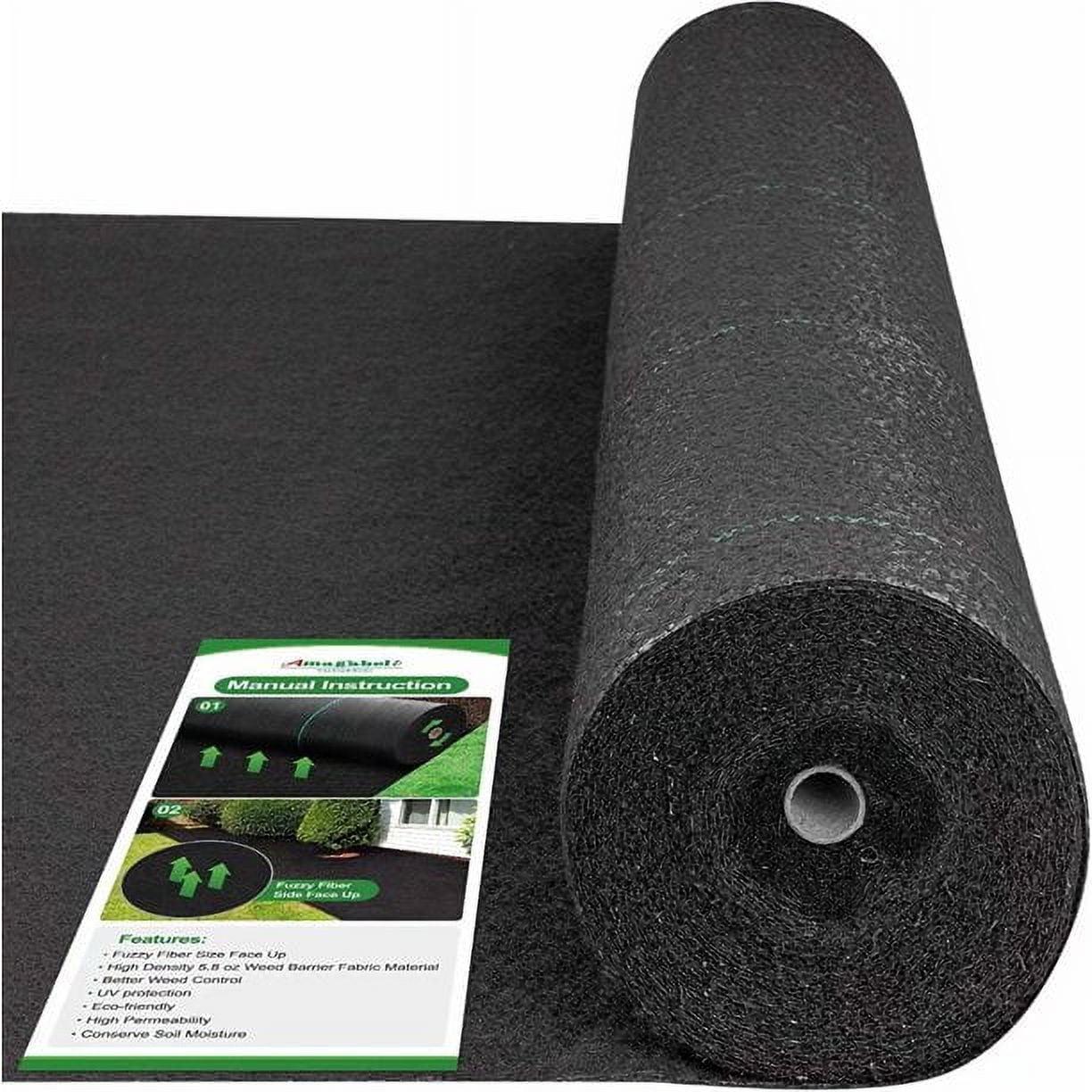 5.8oz 3ft x 300ft Weed Barrier Landscape Fabric Ground Cover Weed Cloth Heavy Duty