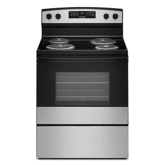 Amana 30-inch 4.8 cu ft Electric Range in Stainless Steel