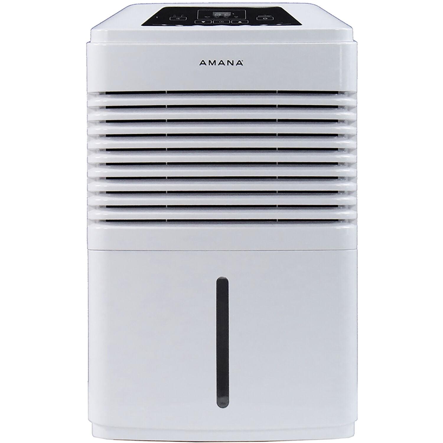 Amana 48 Pint White Portable Dehumidifier with Humidistat