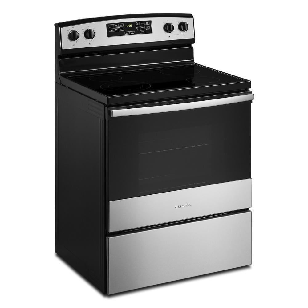 30-Inch Stainless Steel Freestanding Electric Range with Storage Drawer