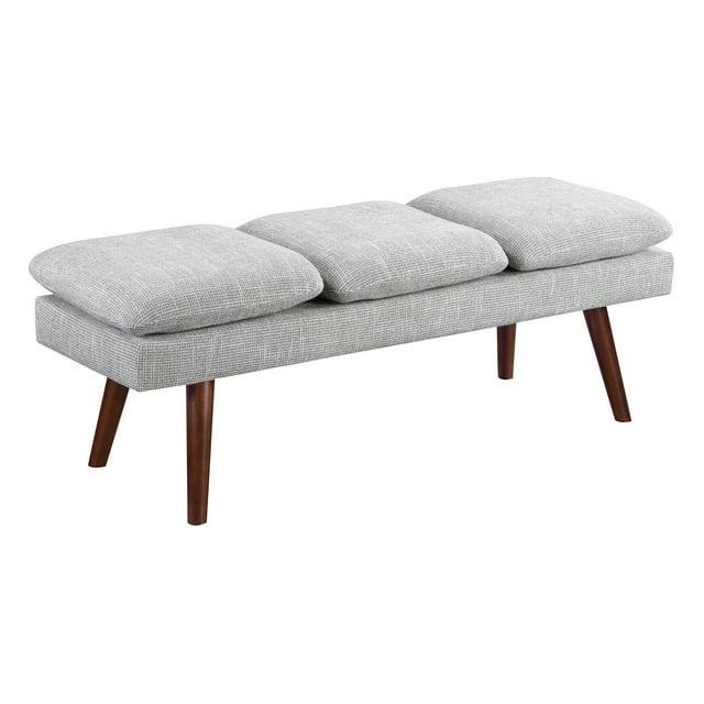 George Oliver Raynika 54" Mid-Century Bench
