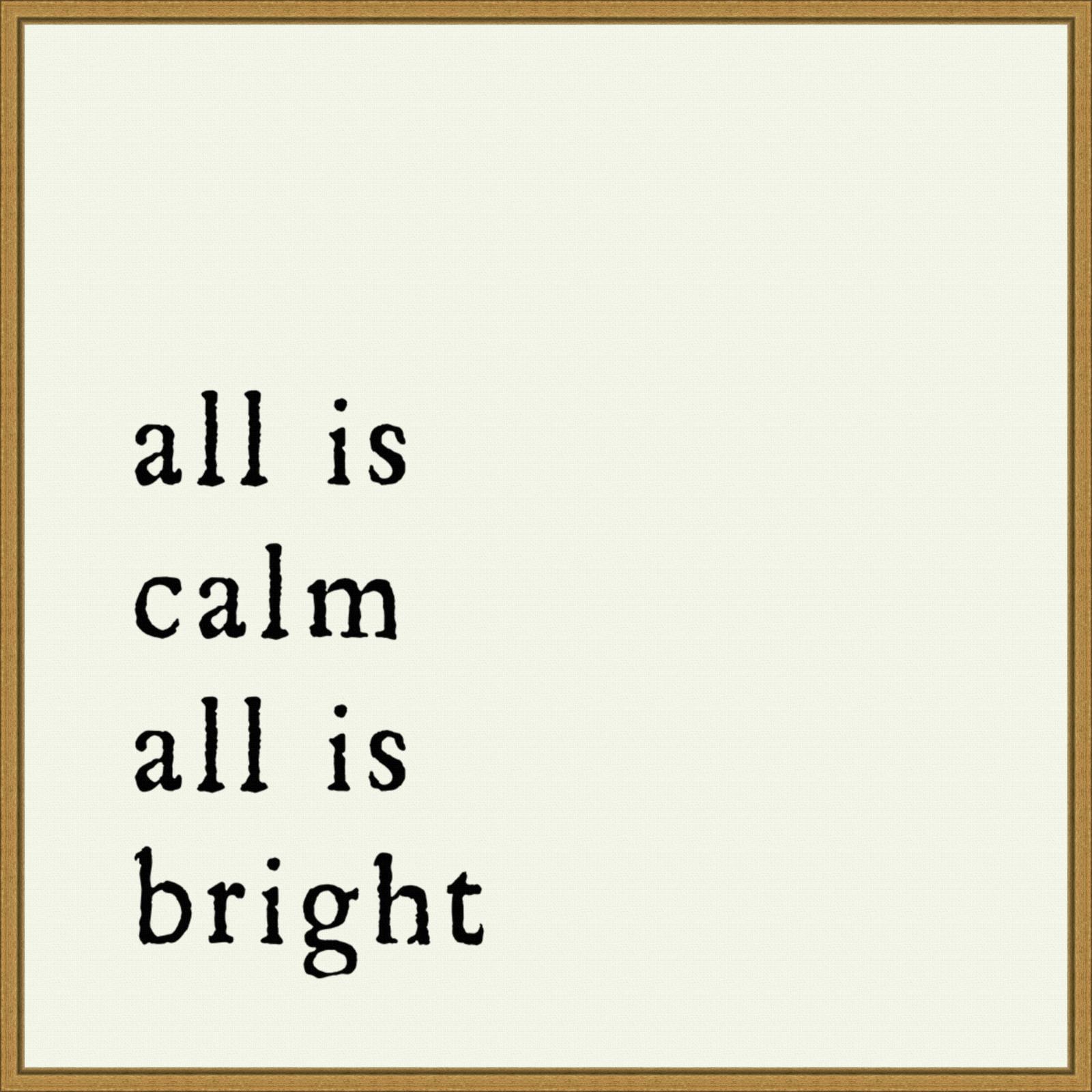 Amanti Art All is Calm by Amanti Art Portfolio Canvas Wall Art Print Framed 22 x 22-in.