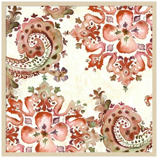 Amanti Art 33"x33" Artisan Medallion Pattern II by Tre Sorelle Studios Wood Framed Wall Art Print