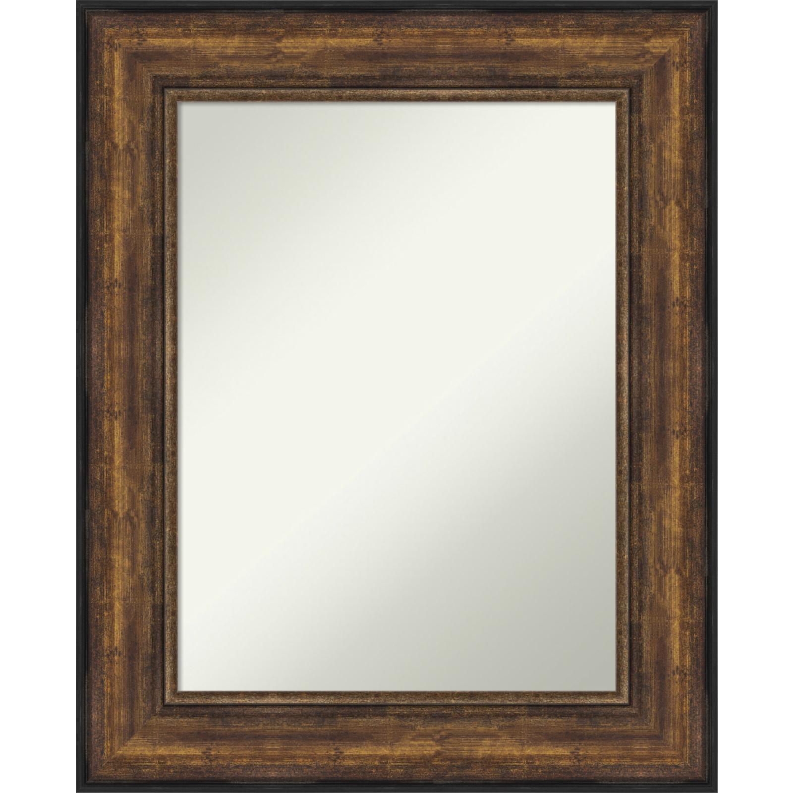 Amanti Art Ballroom Bronze Non-Beveled Bathroom Wall Mirror 31.5 x 25.5 in.