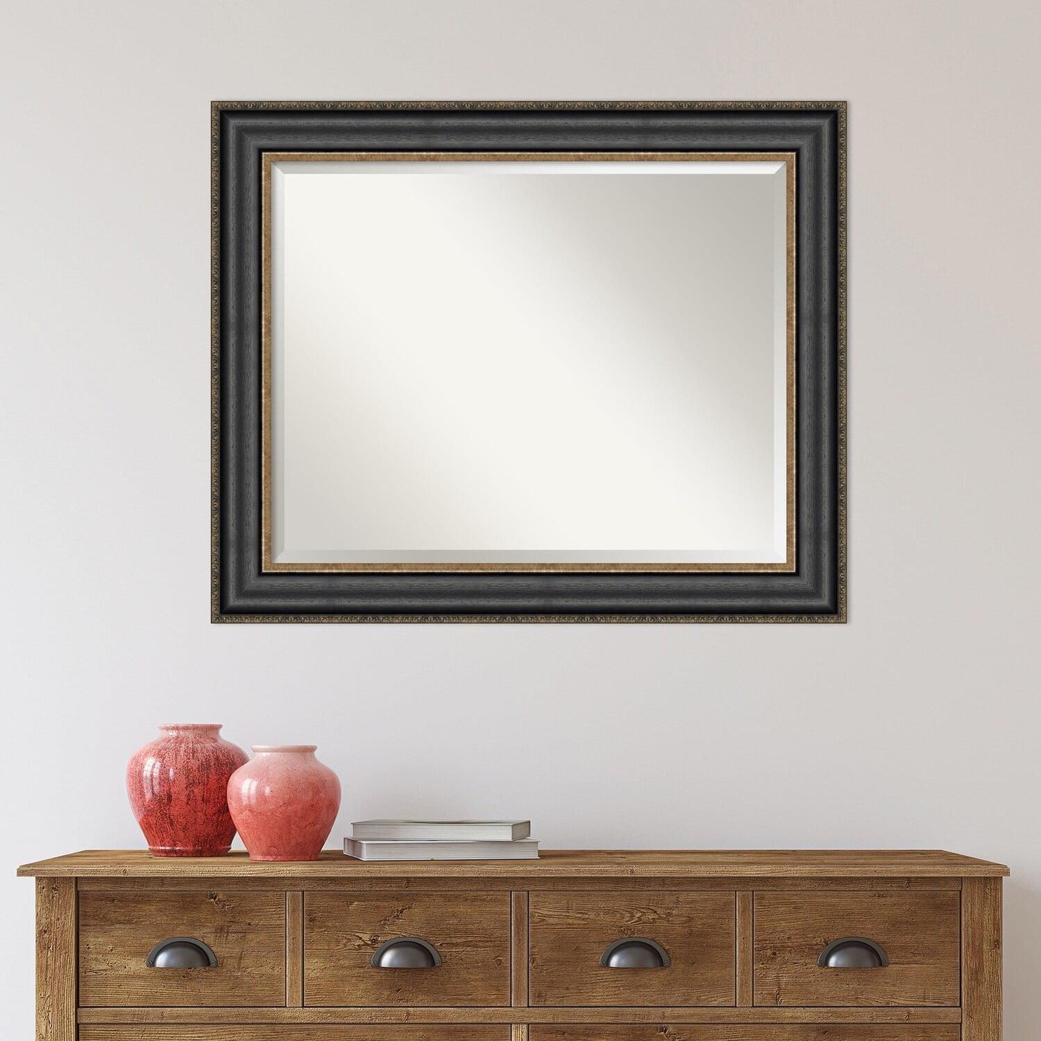 Thomas Black Bronze Beveled Bathroom Vanity Mirror