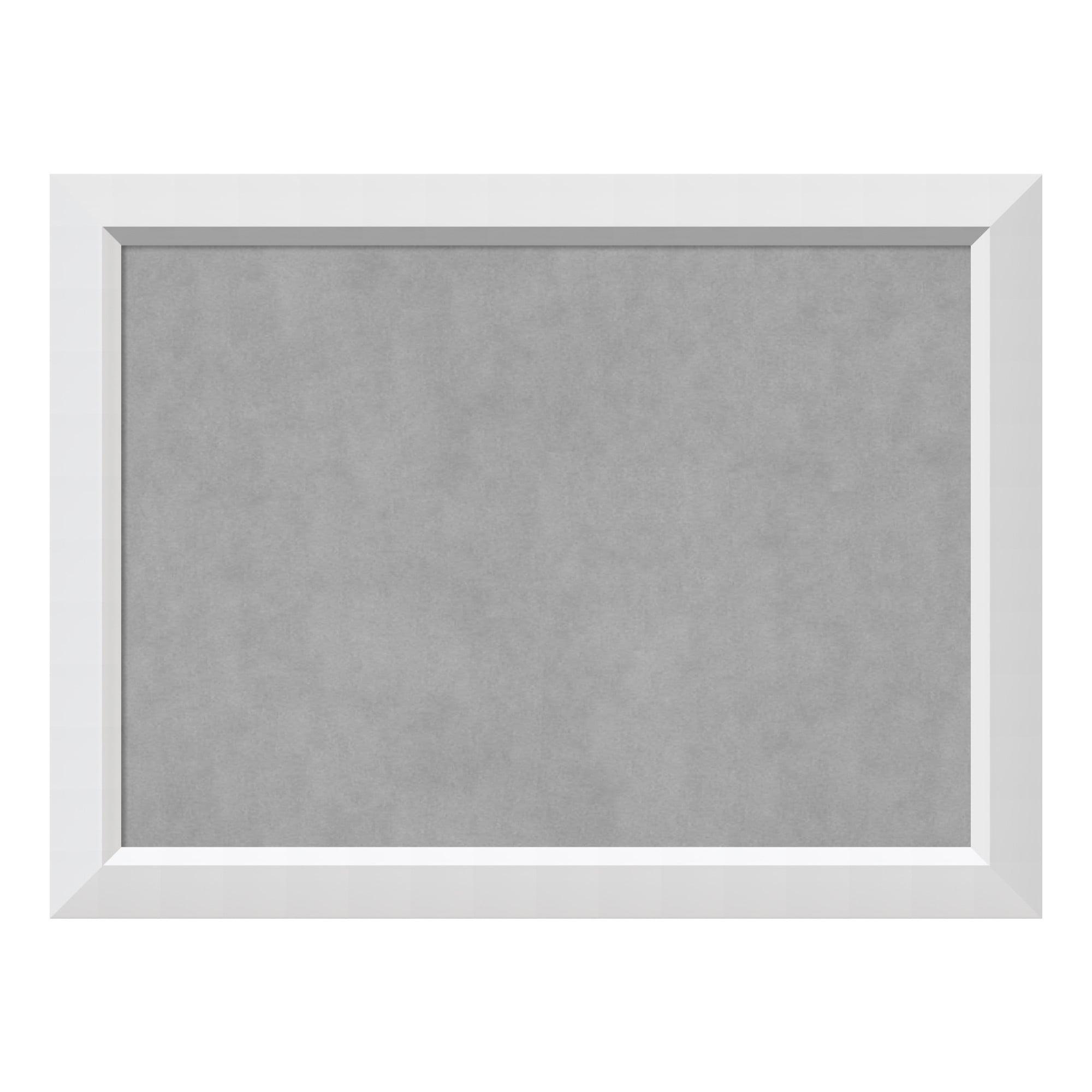 Amanti Art Blanco White Wood Framed Magnetic Board