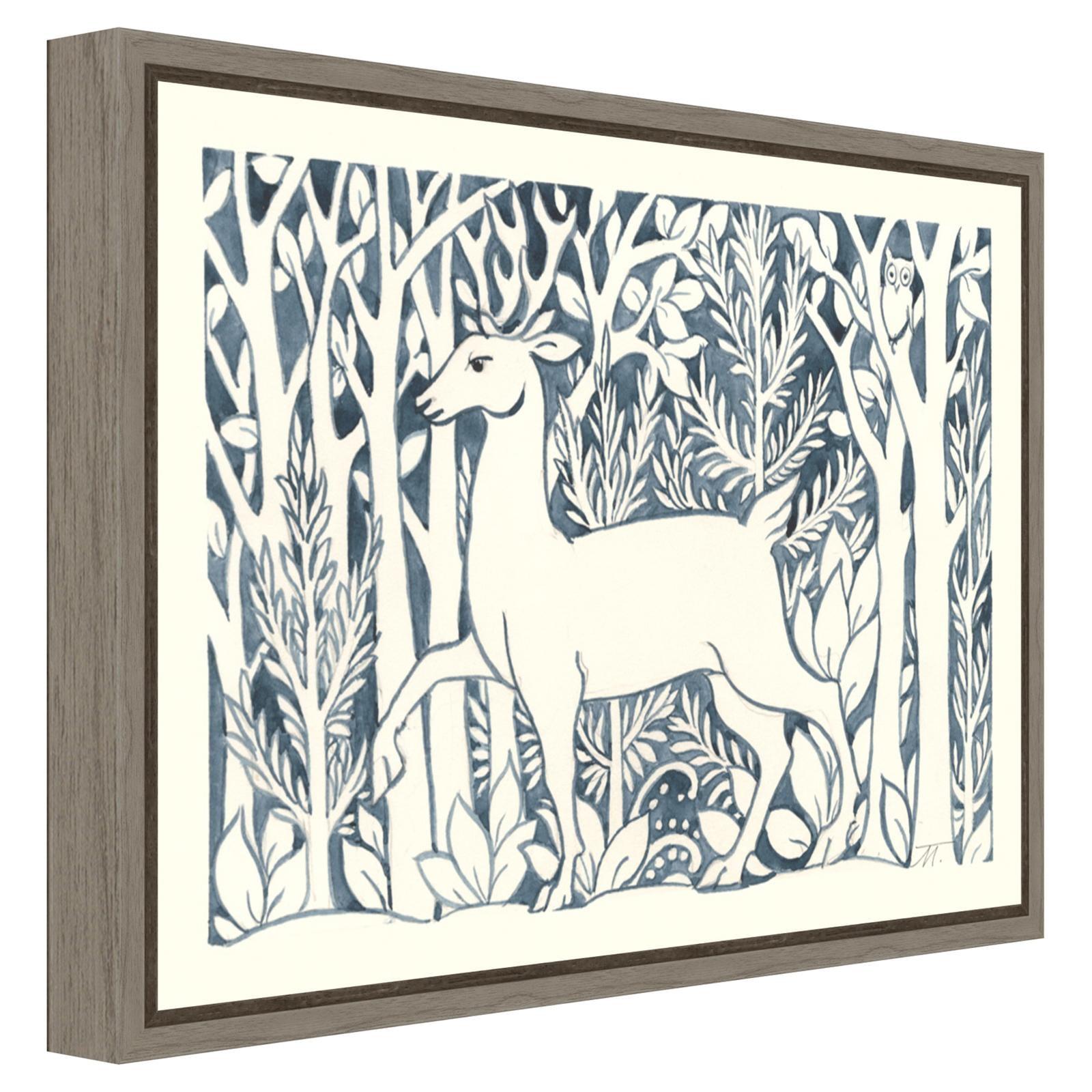 Amanti Art Forest Life V Deer by Miranda Thomas Canvas Wall Art Print Framed 23-in. x 16-in.