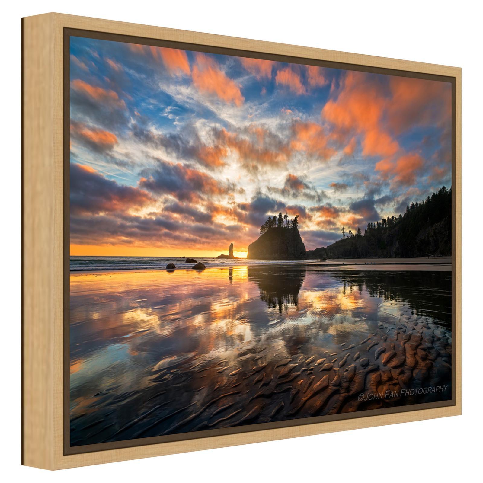 Amanti Art Sunset Symphony by John Fan Canvas Wall Art Print Framed 23 x 16-in. in Sylvie Maple