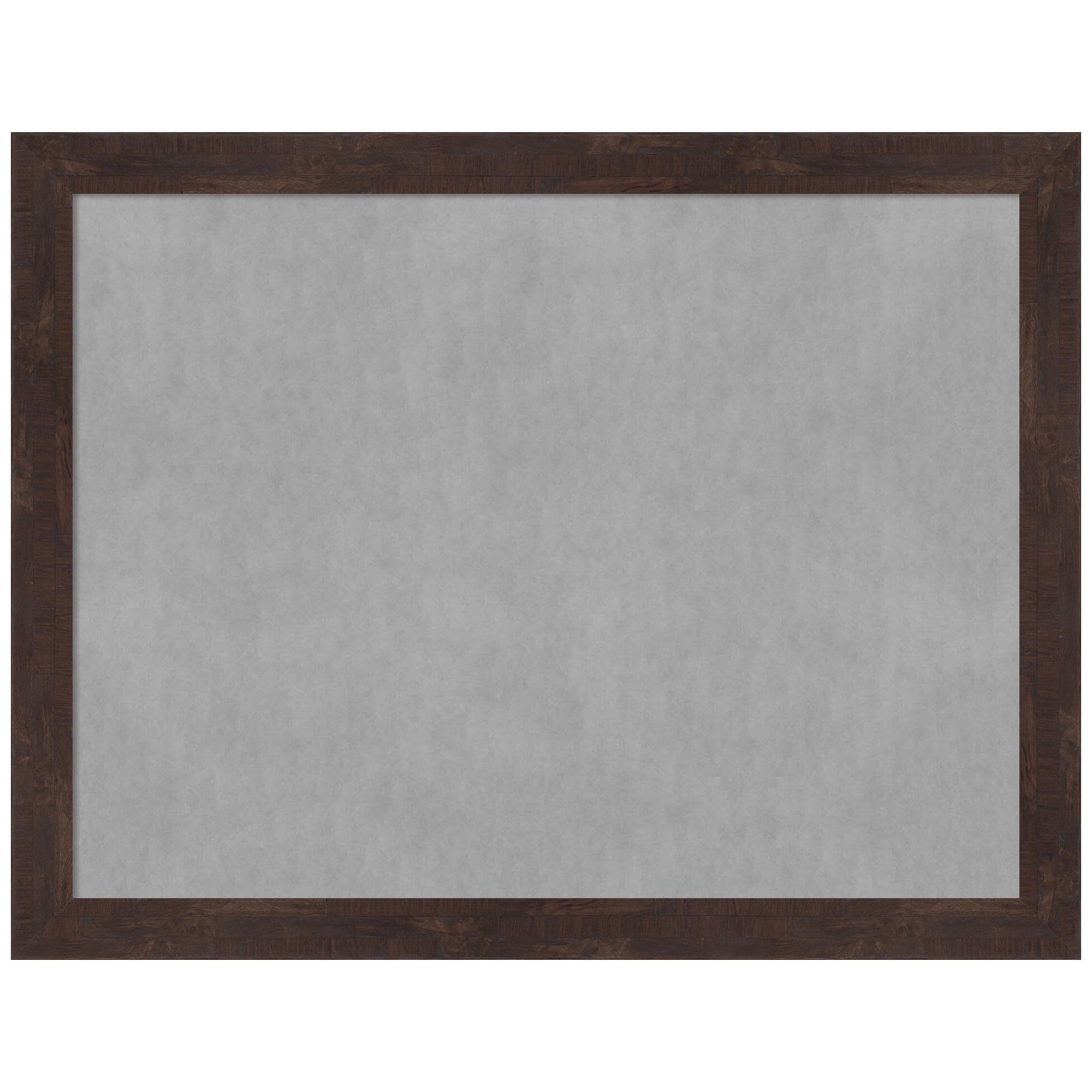 Amanti Art Fresco Dark Walnut Framed Magnetic Board 27 x 21 in.