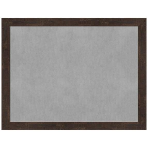 Amanti Art Fresco Dark Walnut Framed Magnetic Board 27 x 21 in.