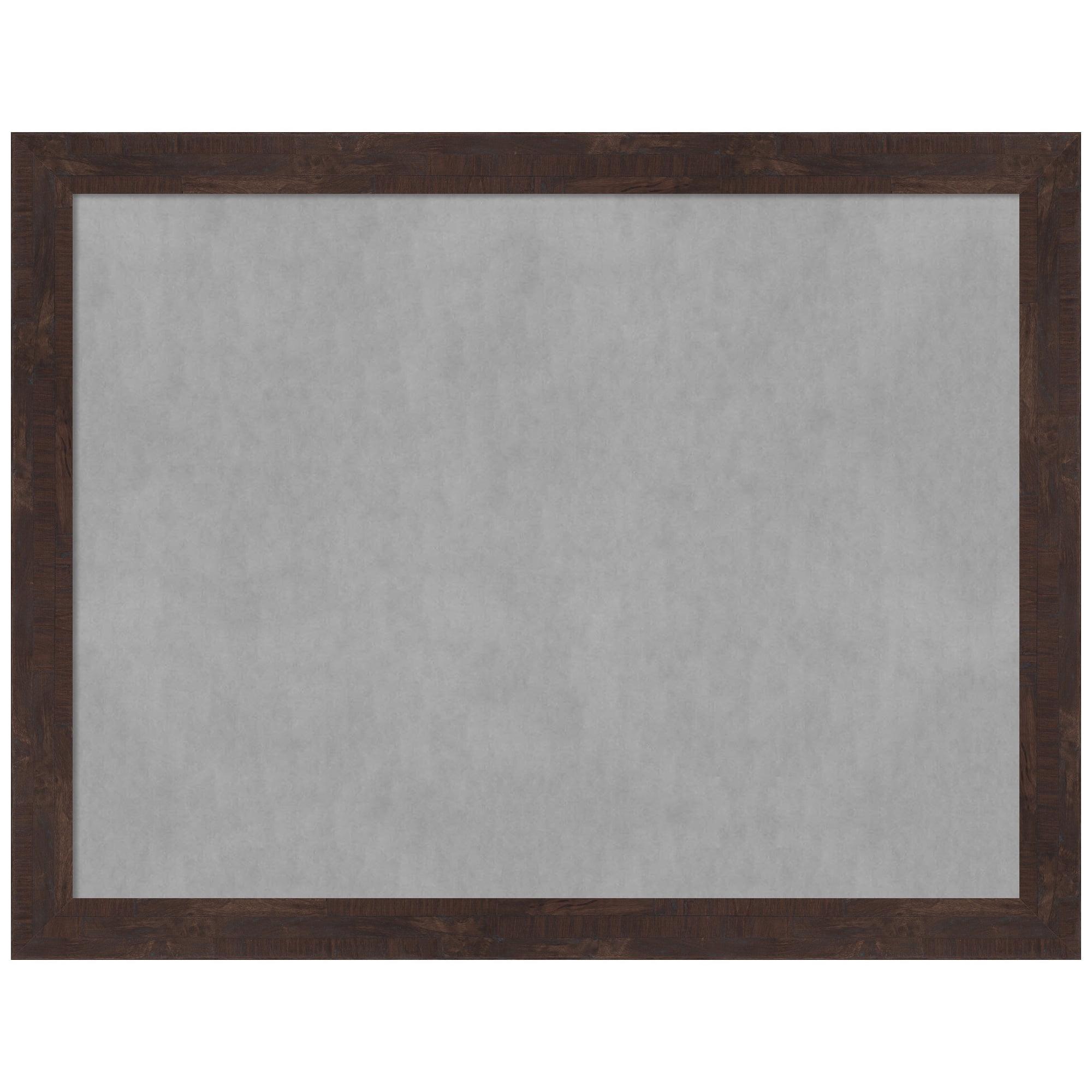 Amanti Art Fresco Dark Walnut Framed Magnetic Board 27 x 21 in.