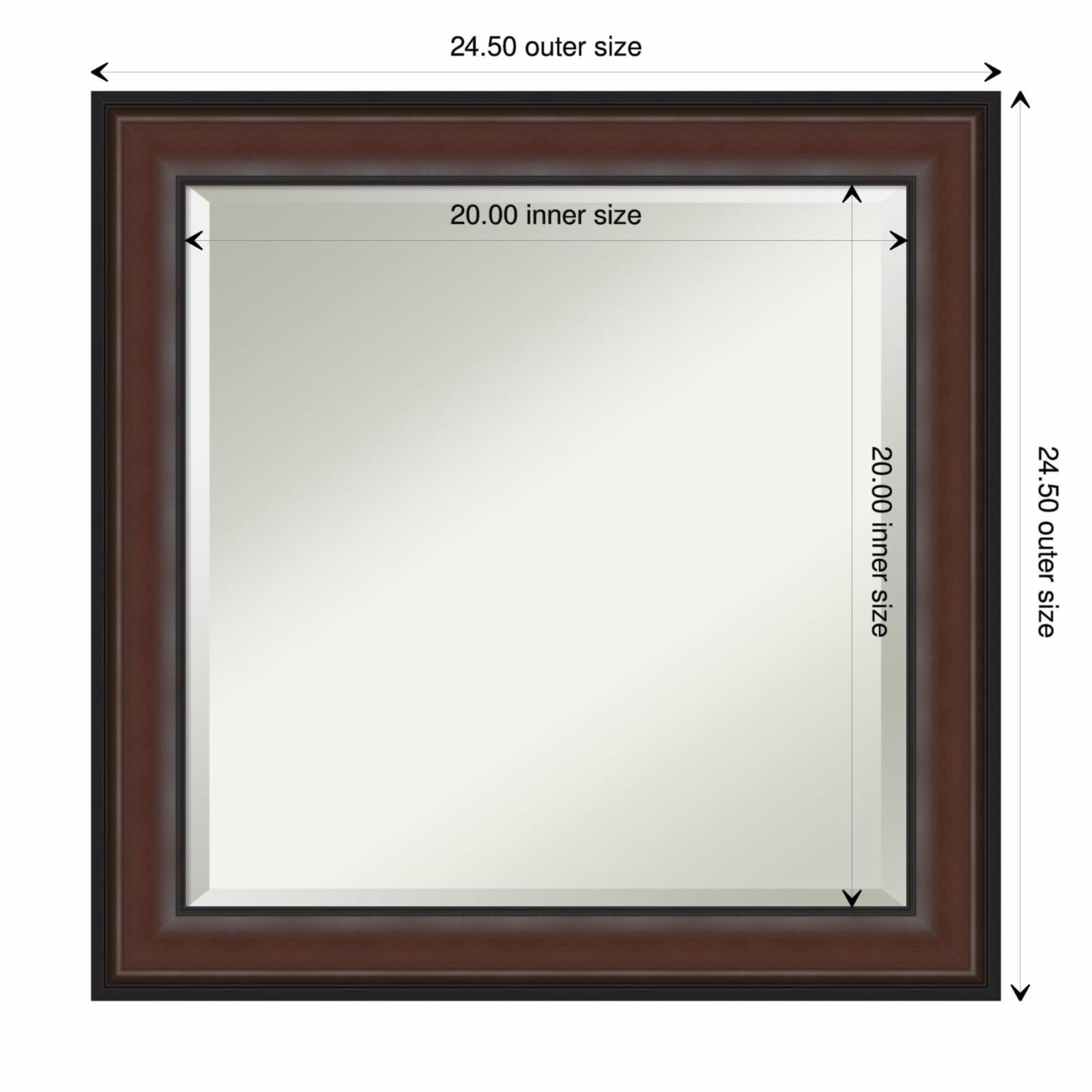 Harvard Walnut Medium Rectangular Framed Bathroom Mirror