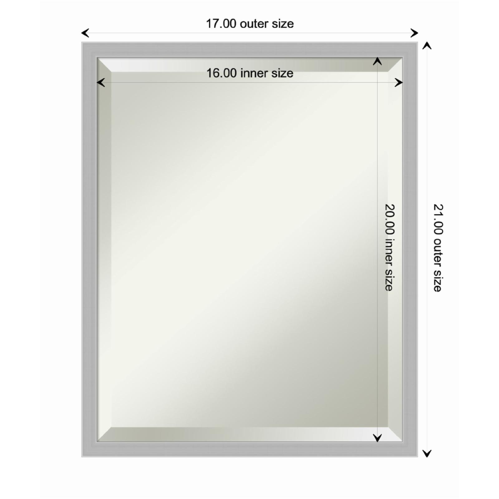 Hera Chrome 17" x 21" Silver Framed Wall Mirror