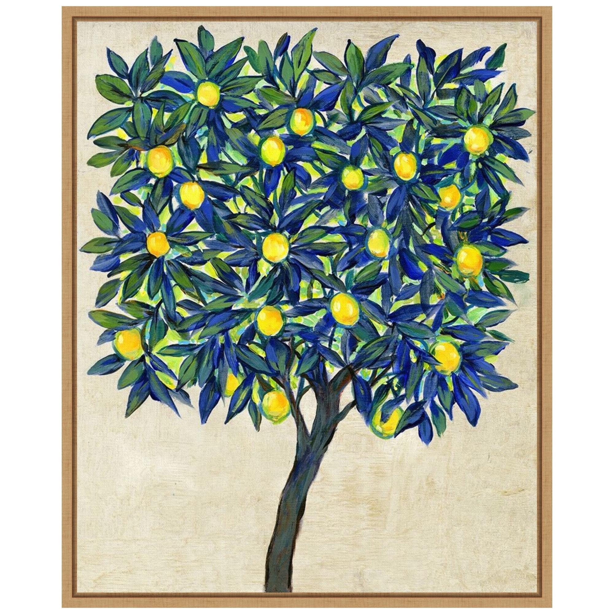 Amanti Art Lemon Tree Composition II by Tim O'Toole Canvas Wall Art Print Framed 16 x 20-in.