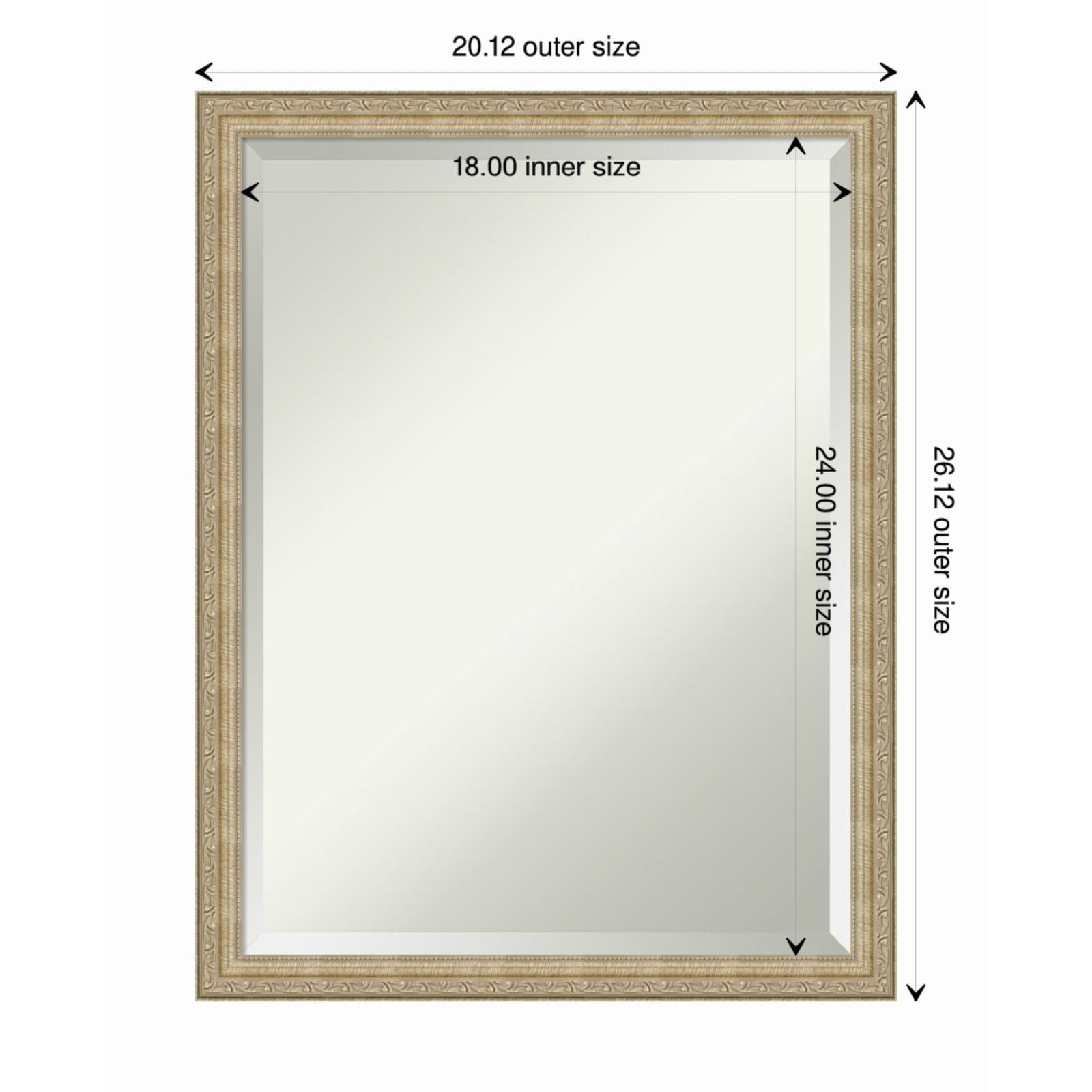 Amanti Art Paris Champagne Beveled Wall Mirror 26.25 x 20.25 in.