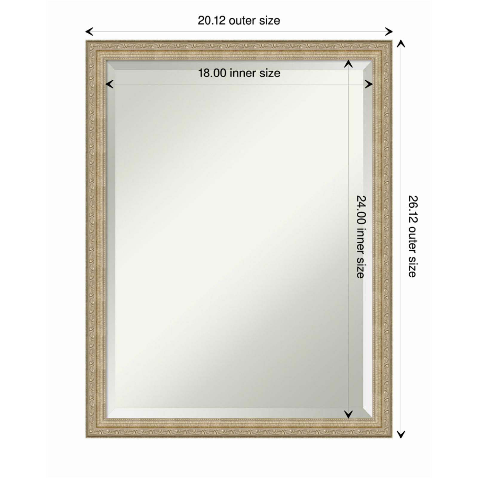 Paris Champagne Elegance 20x26 Bronze-Gold Rectangular Wall Mirror