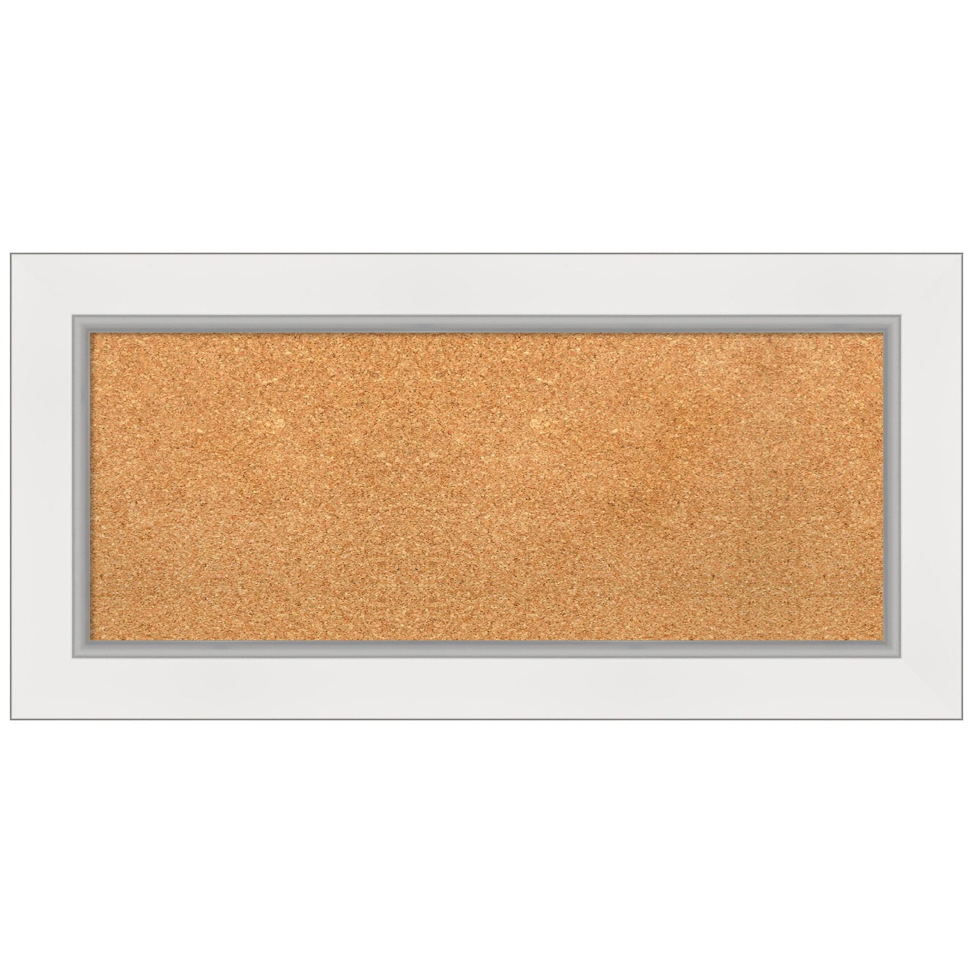 Amanti Art Eva Framed Corkboard, Natural Cork