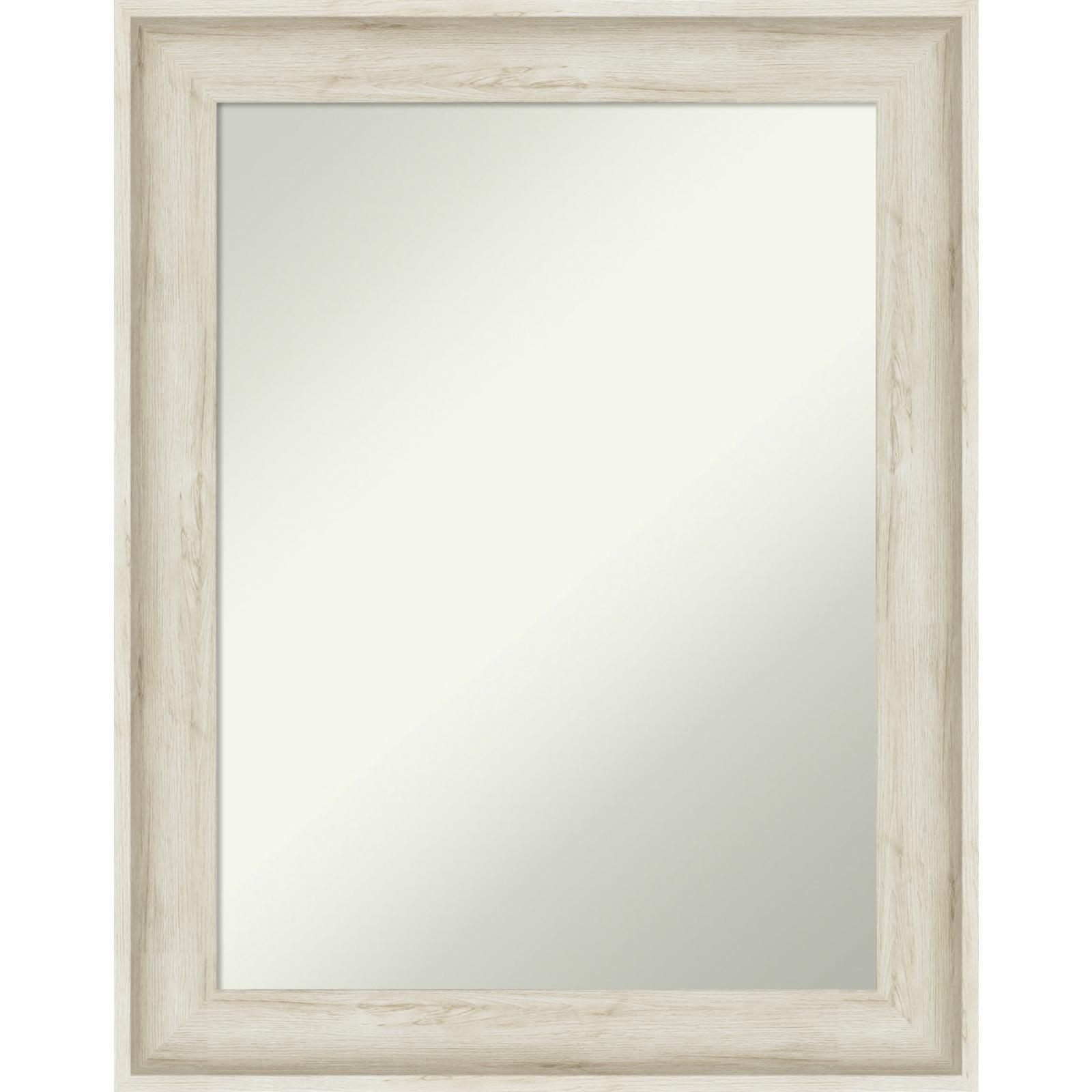 23&#34; x 29&#34; Non-Beveled Regal Birch Cream Bathroom Wall Mirror - Amanti Art