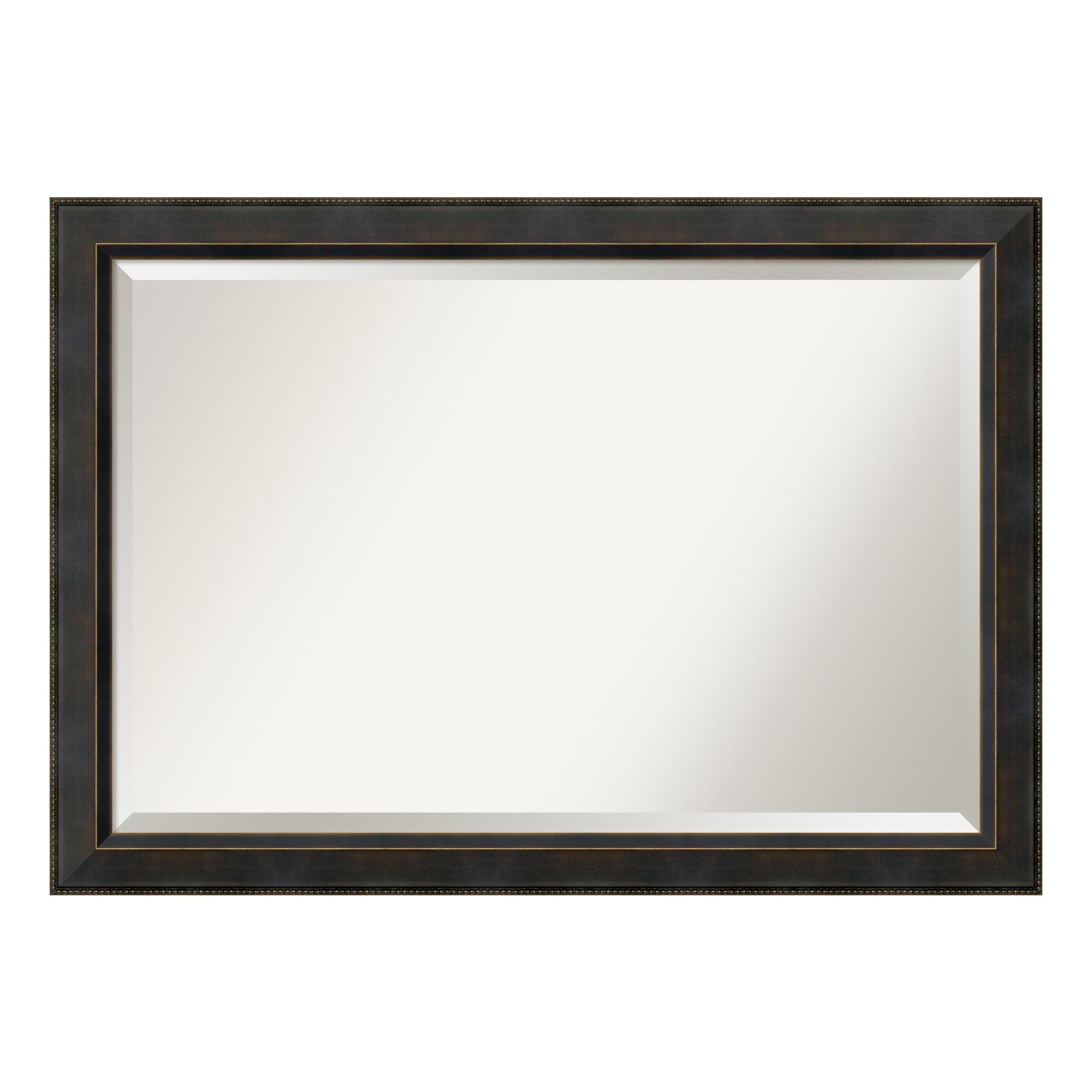 Signore Bronze Beveled Wood Vanity Wall Mirror 28.25 x 40.25 in.