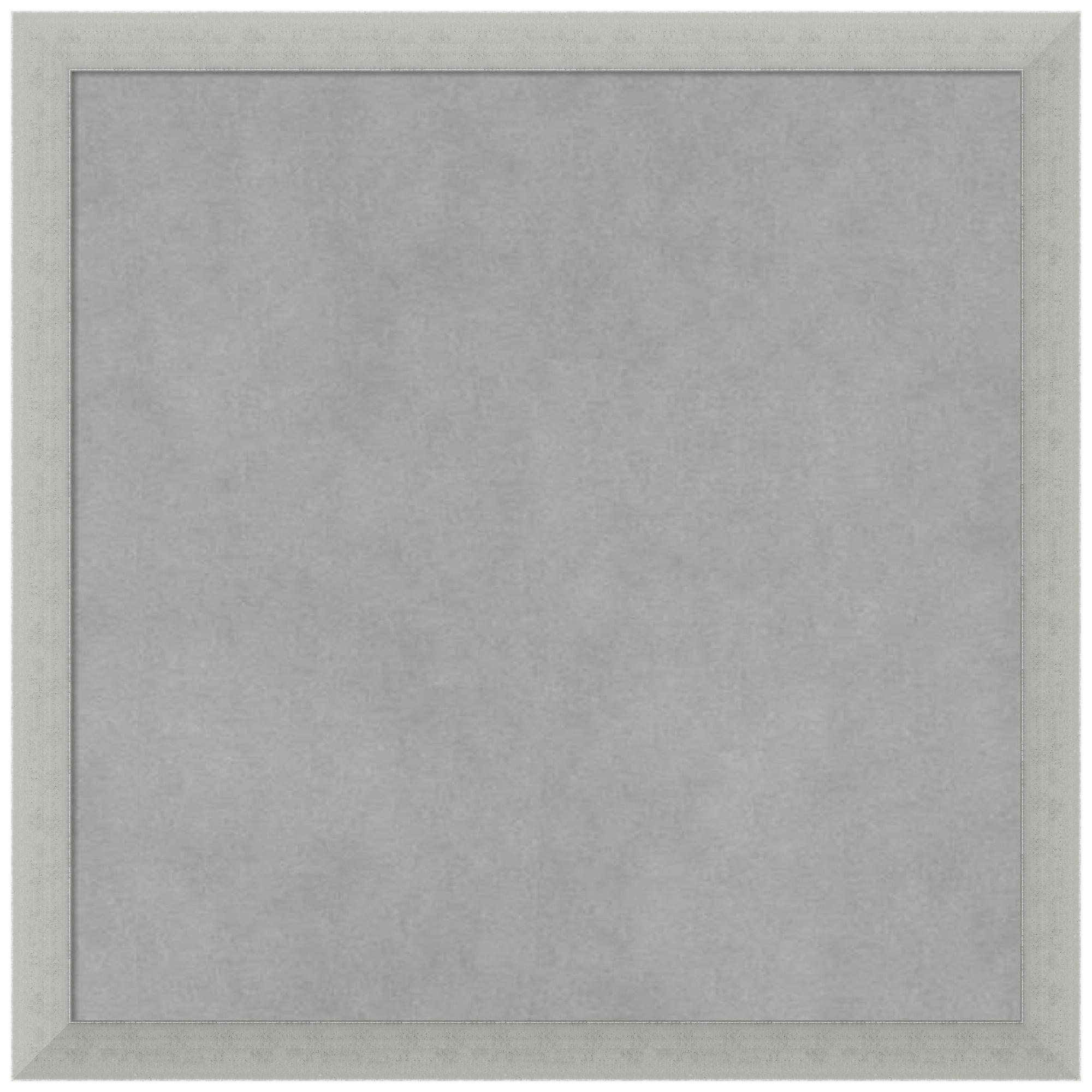 Silver Leaf 18x18 Grey Wood Framed Magnetic Board