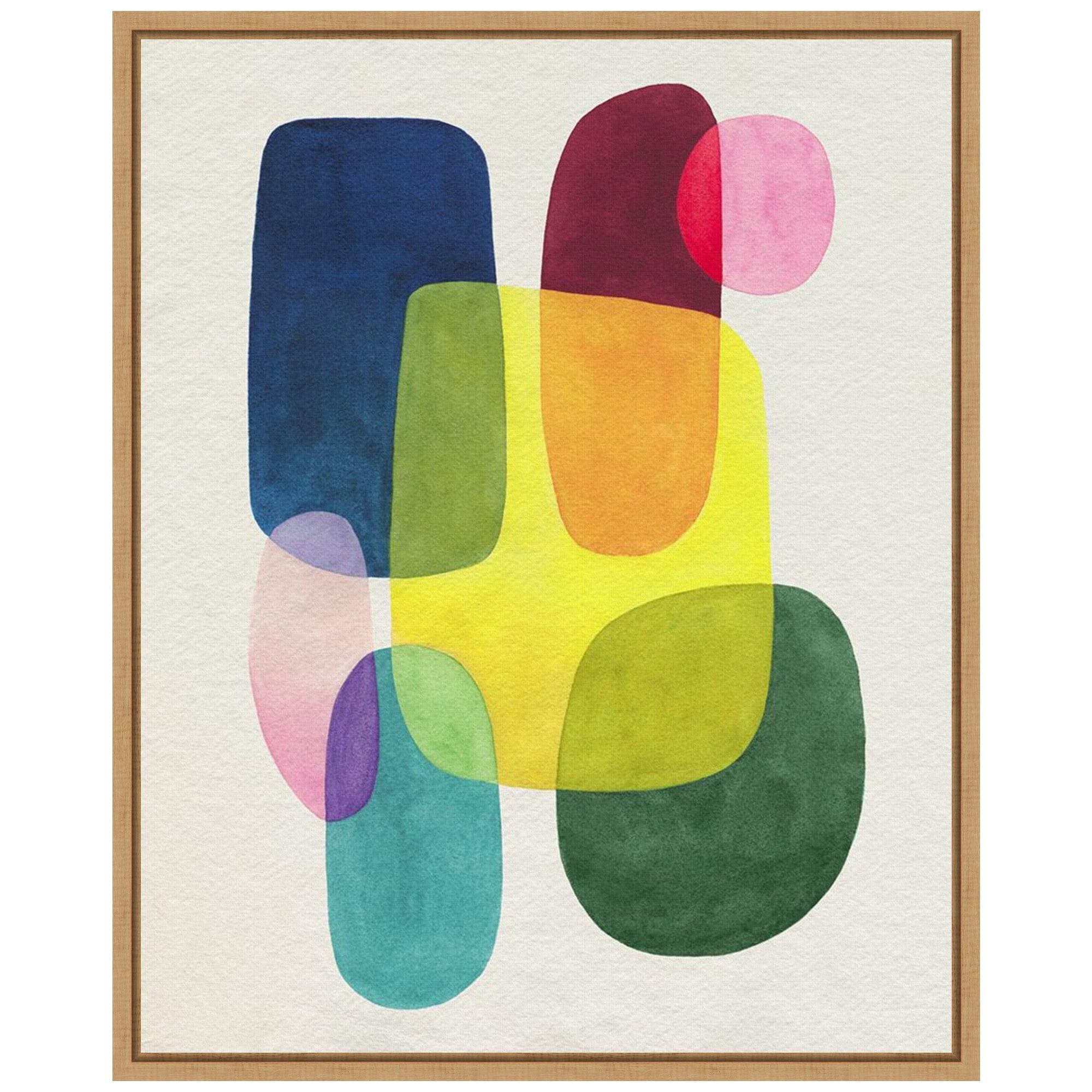 Amanti Art 23"x28" Sunlit Spectrum II by Grace Popp Framed Canvas Wall Art Print