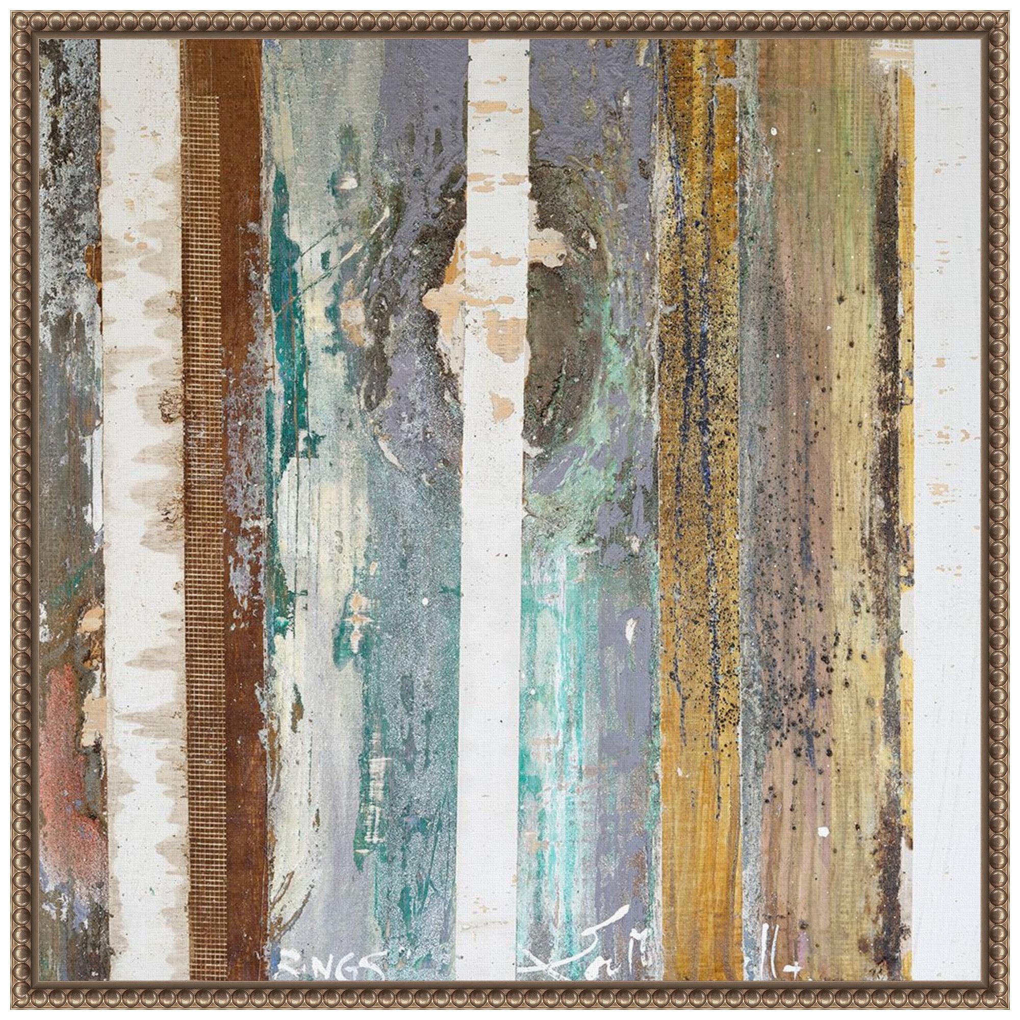 Amanti Art 22"x22" Textured Grain IV by Erin McGee Ferrell Framed Canvas Wall Art Print