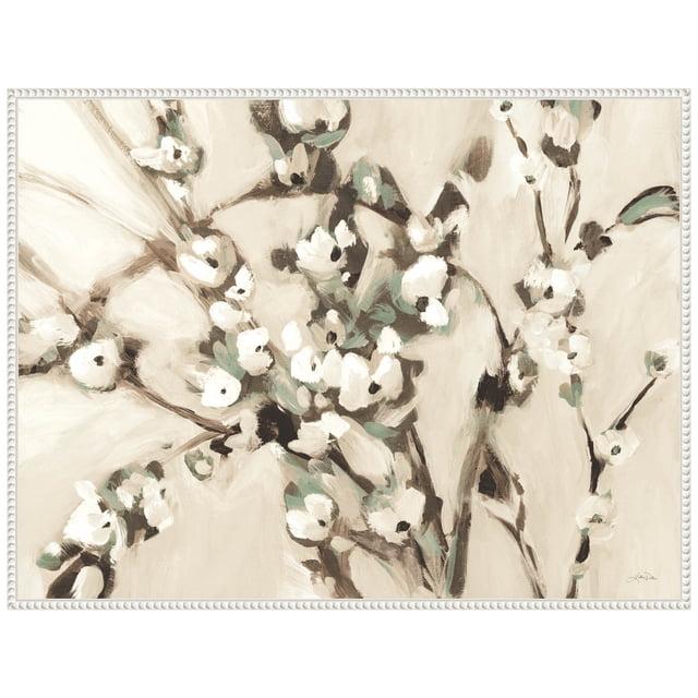 Amanti Art Wild Floral Branches Neutral by Katrina Pete Canvas Wall Art Print Framed 30 x 23-in.