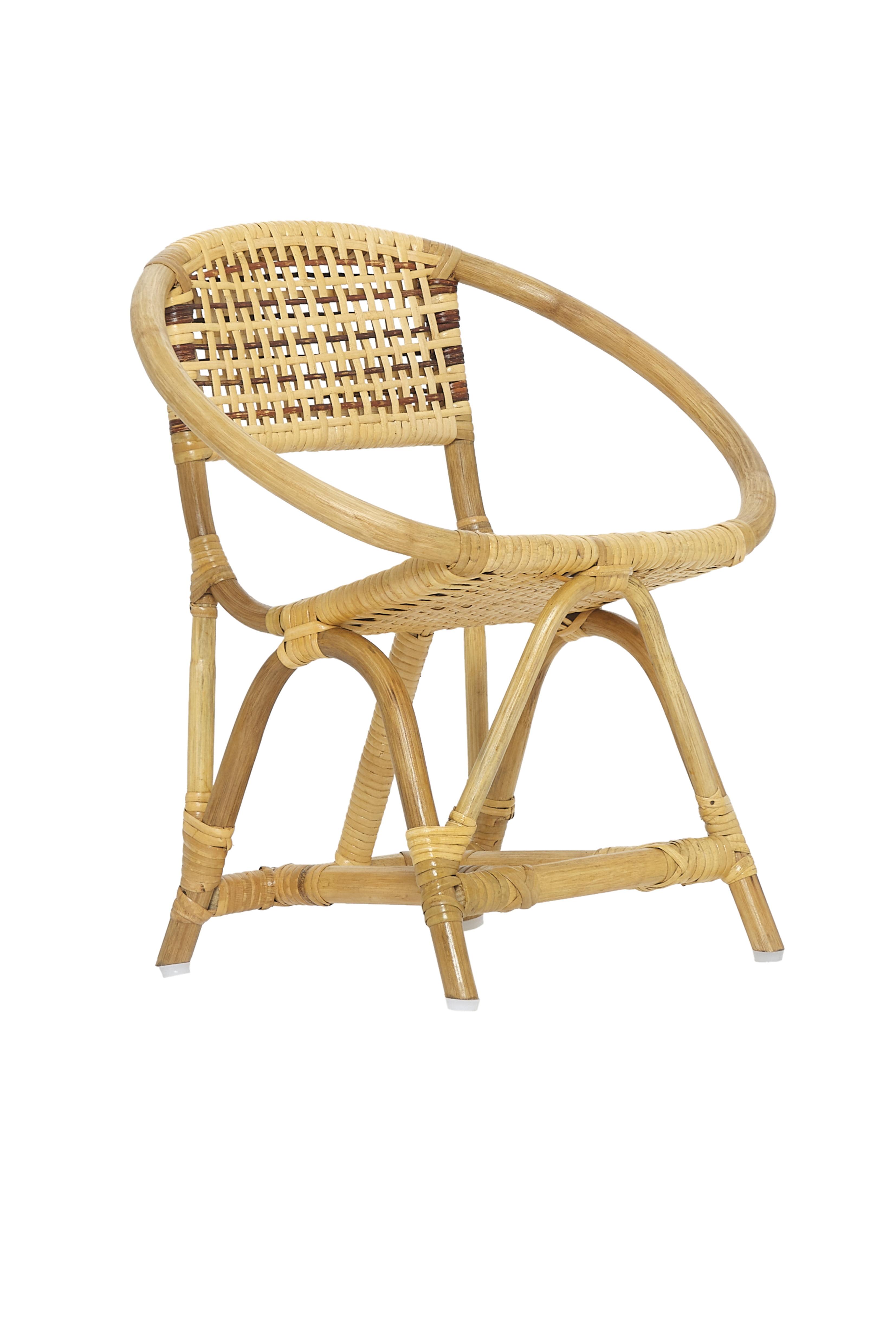 Bay Isle Home™ Burov Kids Hand Crafted 18" Rattan and Cane Chair for Children up to 3 Years