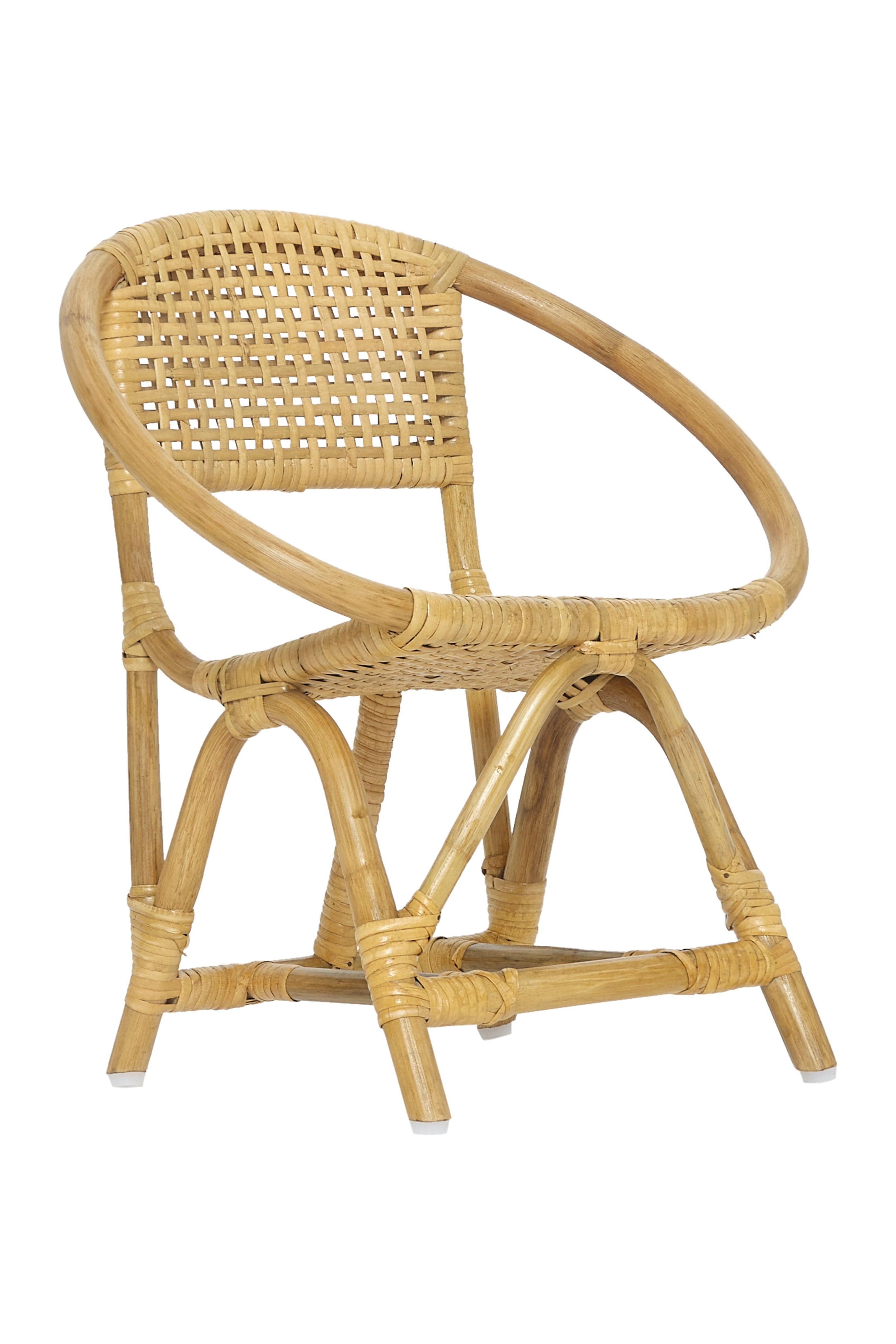 Bay Isle Home™ Burov Kids Hand Crafted 18" Rattan and Cane Chair for Children up to 3 Years