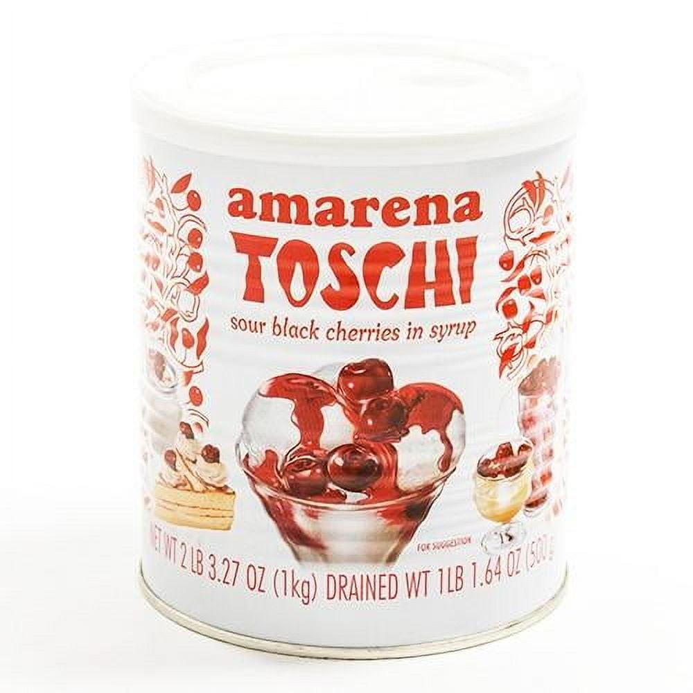 Amarena Black Cherries in Syrup by Toschi - 1 kg (2.2 pound)