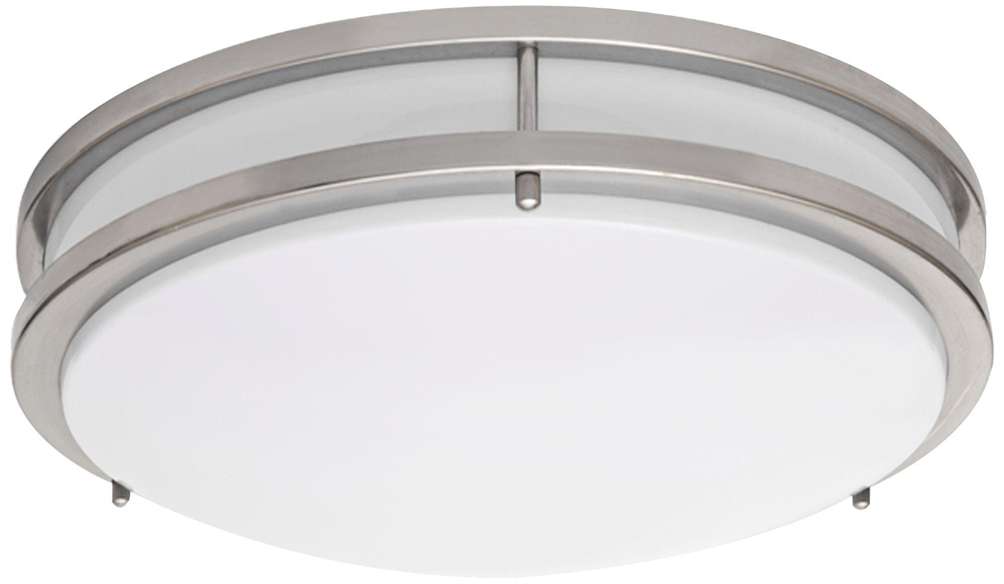 Brushed Nickel 15" LED Flush Mount Ceiling Light