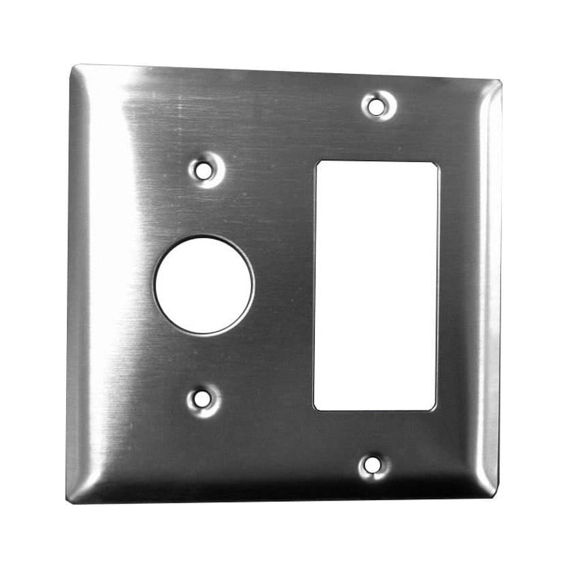 Jeeves 2-Gang Single Outlet / Rocker Combination Wall Plate