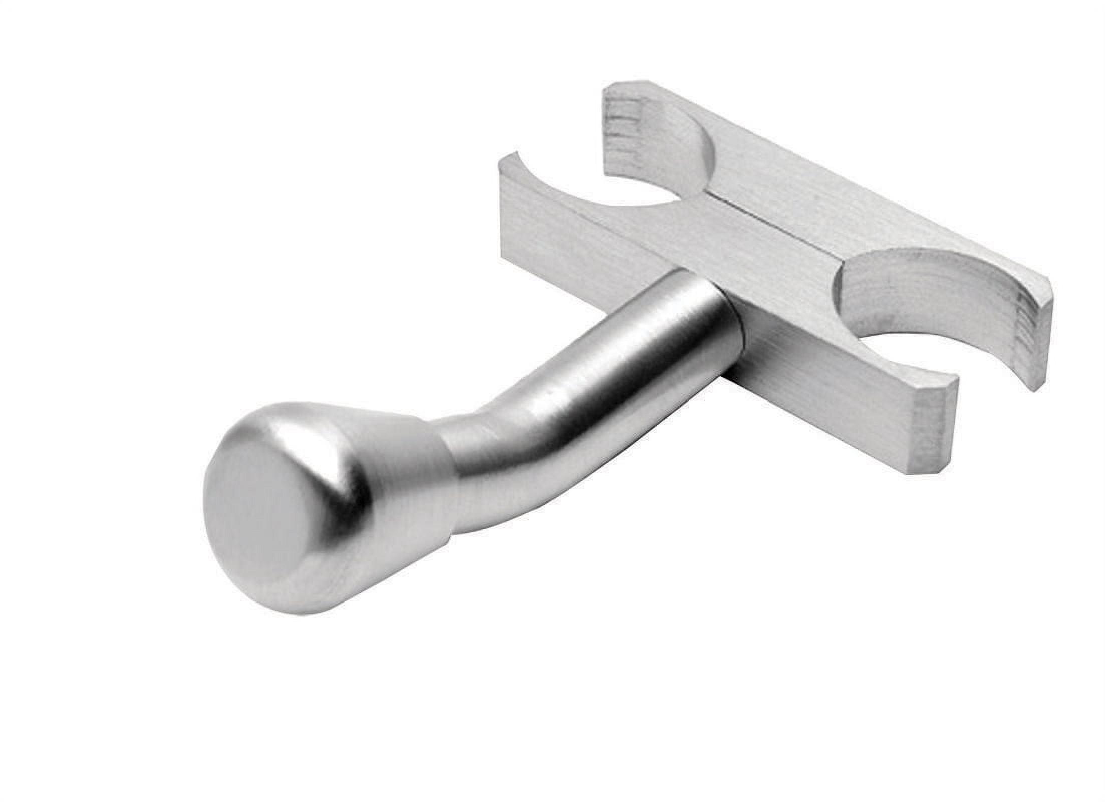 Polished Stainless Steel Single Hook Robe Hanger