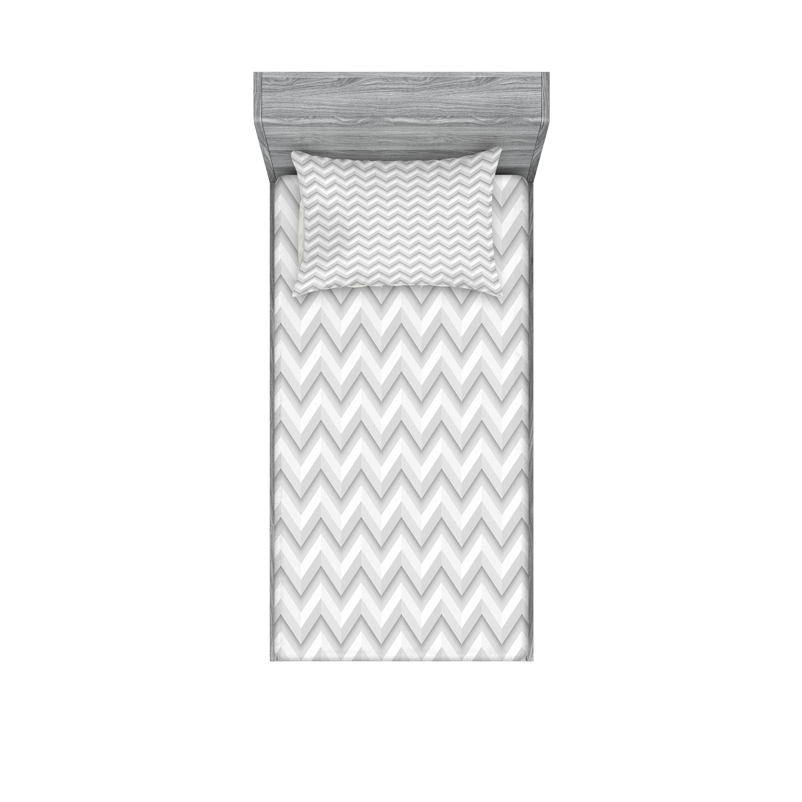 Microfiber Chevron Sheet Set (Set of 2)