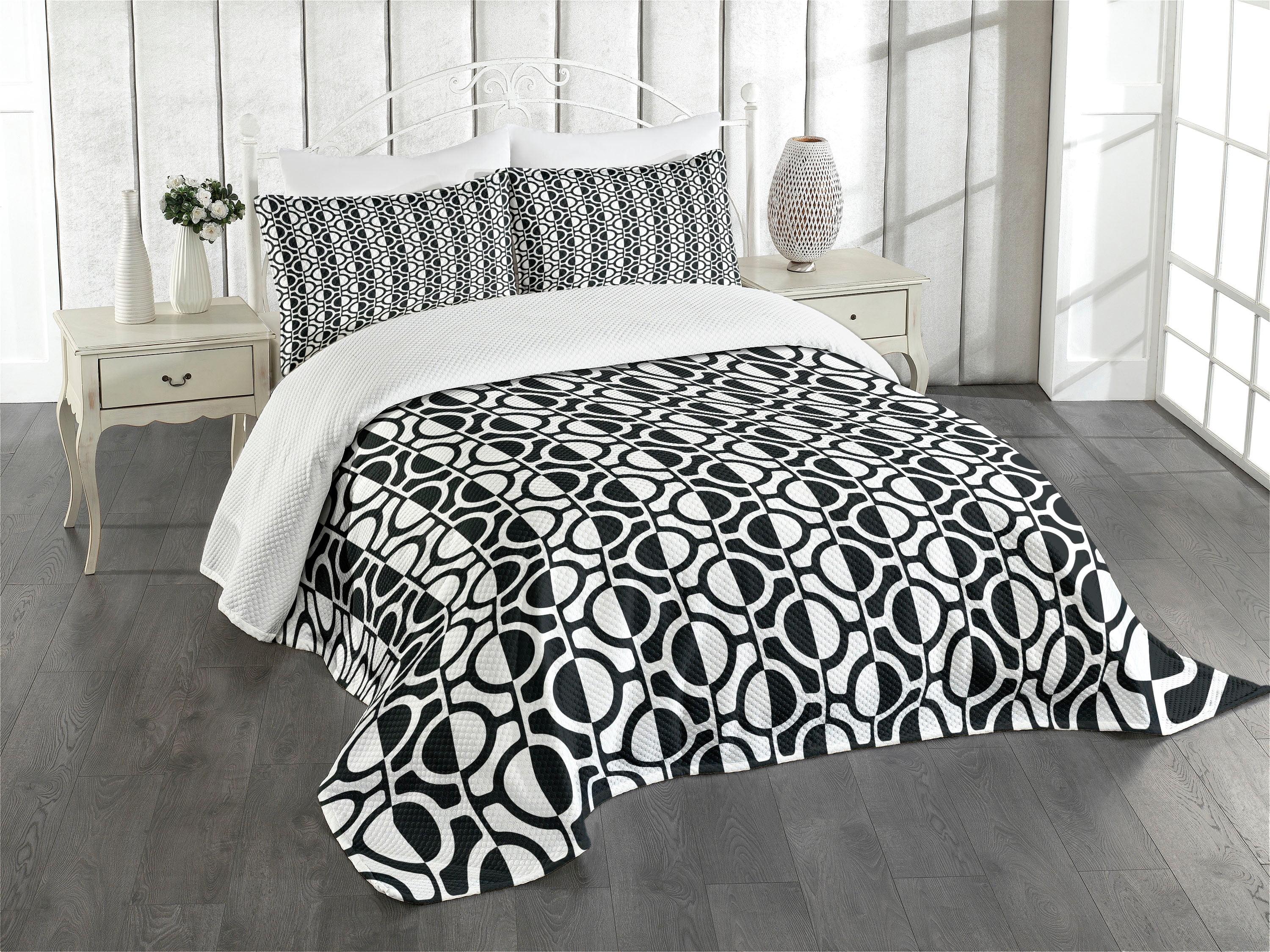 White Quilted King Bedspread Set with Pillow Shams