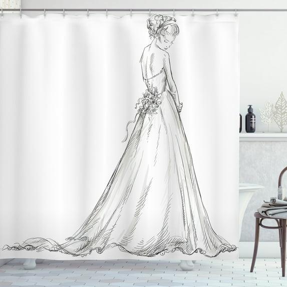 Ambesonne Shower Curtain with Hooks Included