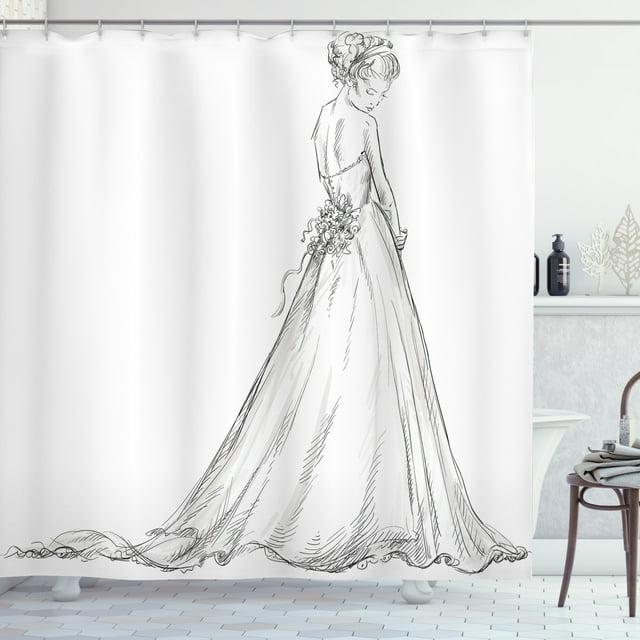 Ambesonne Shower Curtain with Hooks Included