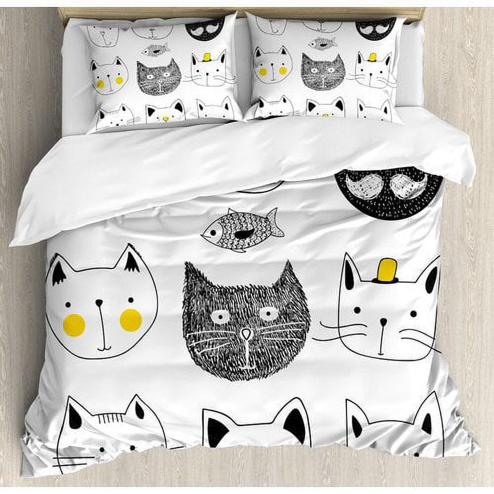 Cat Modern & Contemporary Duvet Cover Set