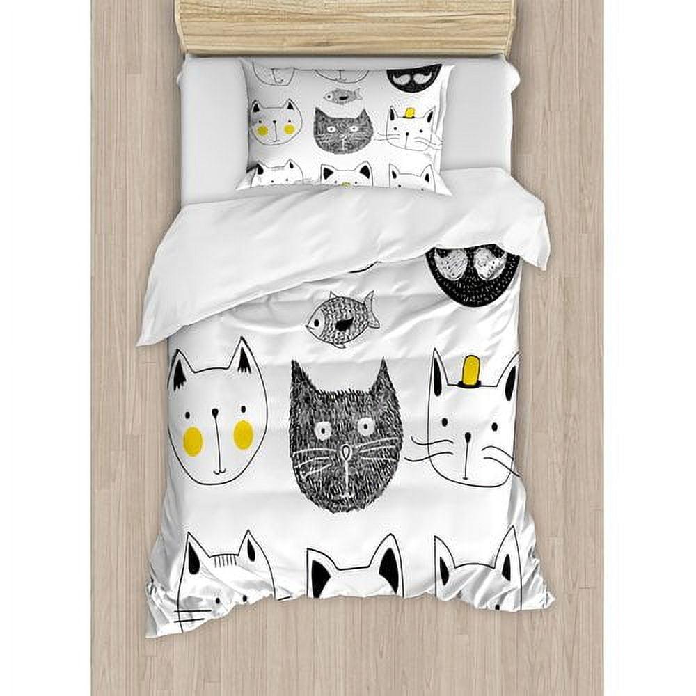 Cat Modern & Contemporary Duvet Cover Set