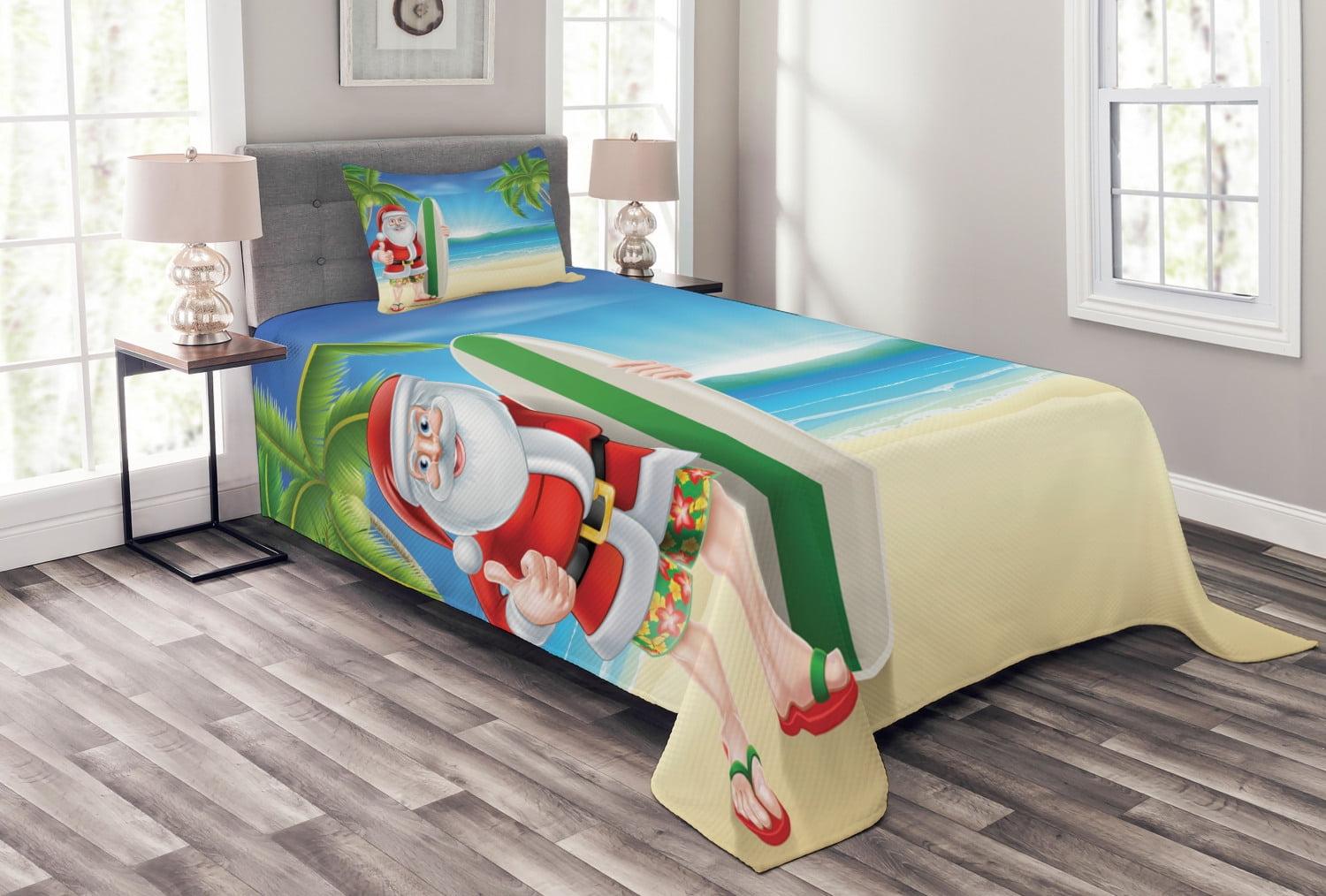 Ambesonne Coastal Coverlet Set