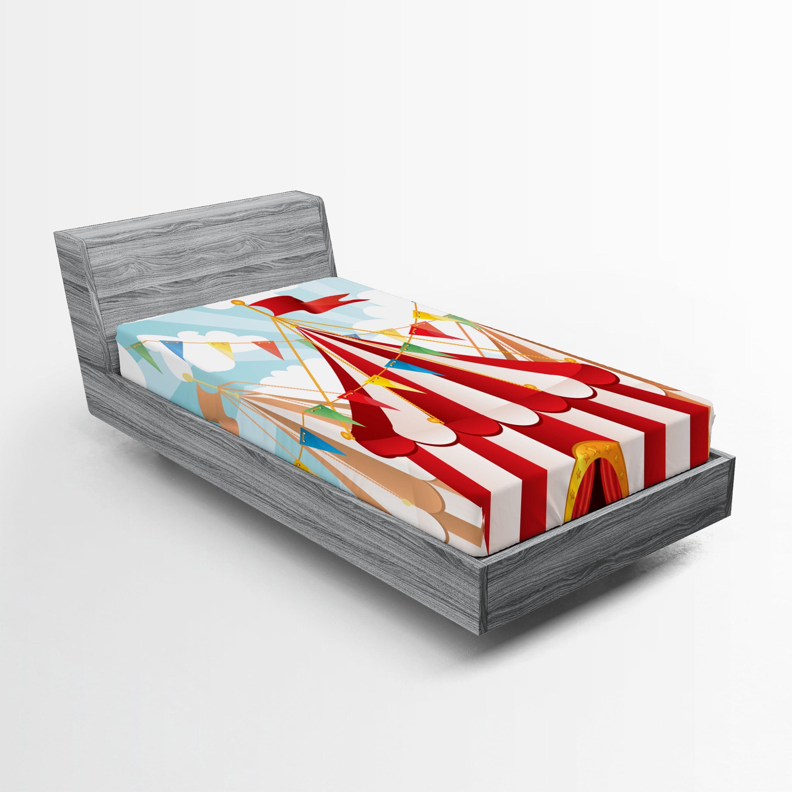 Circus Microfiber Patterned Fitted Sheet